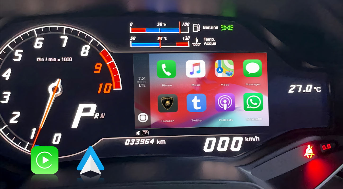 Smart Wireless カープレイ アンドロイド オート Interface Module Kit のために Lamborghini Huracan 2016