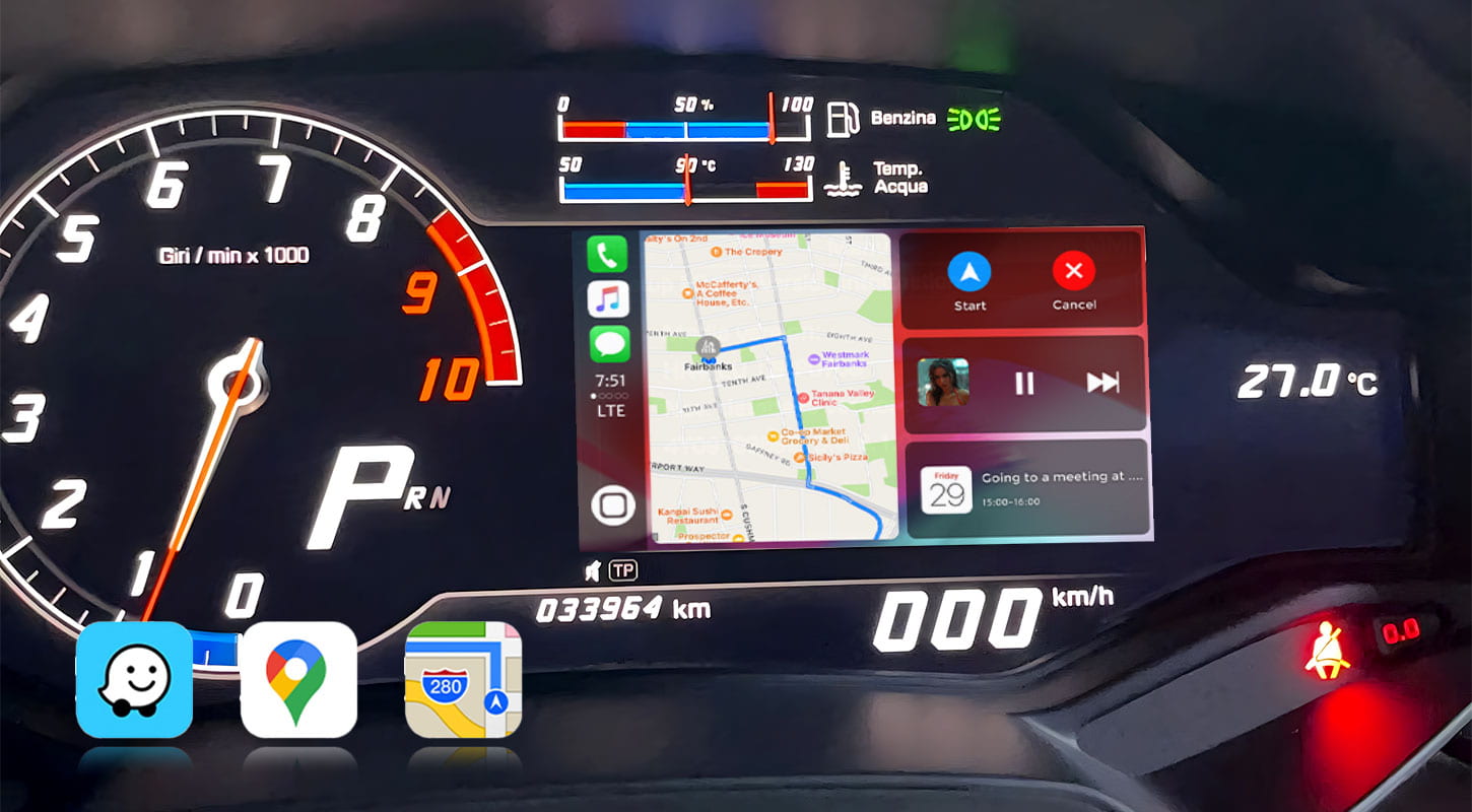 Smart Wireless カープレイ アンドロイド オート Interface Module Kit のために Lamborghini Huracan 2016