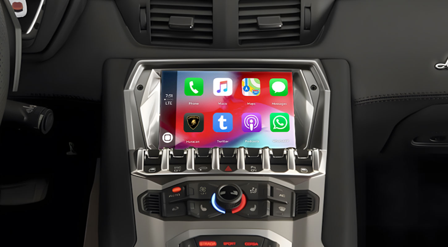7'' best carplay wireless adapter のために Lamborghini Aventador 2016
