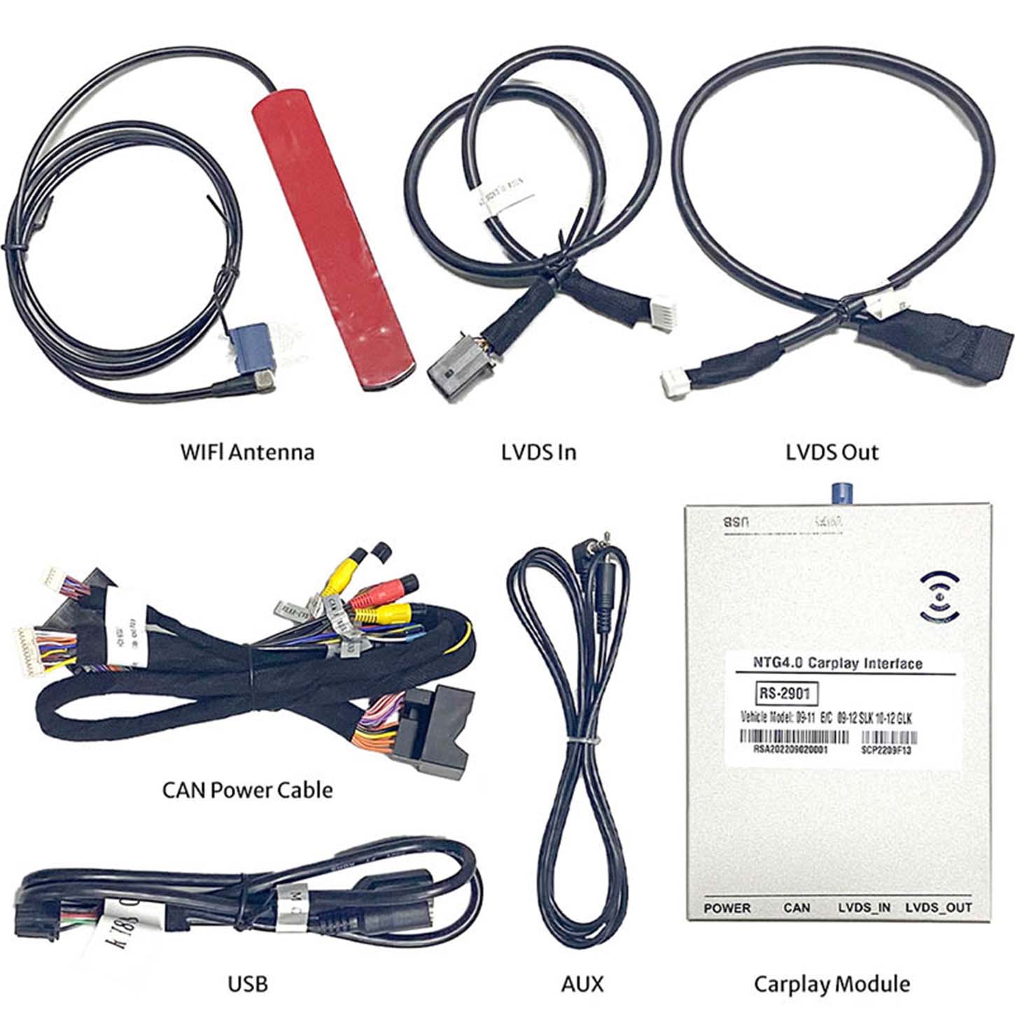 Wireless カープレイ with Reverse Camera Module のために Mercedes Benz GLK NTG4.0 E C SLK